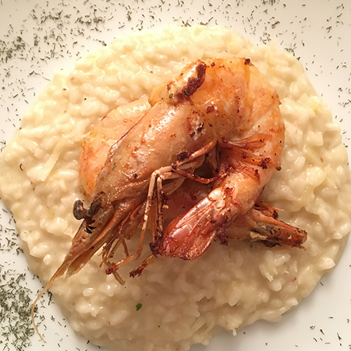 Receta Osojimix Risotto de camarones