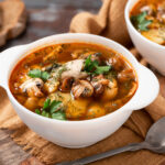 RECETA CALDO DE HONGOS