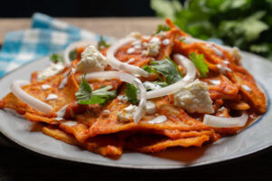 RECETA CHILAQUILES ROJOS