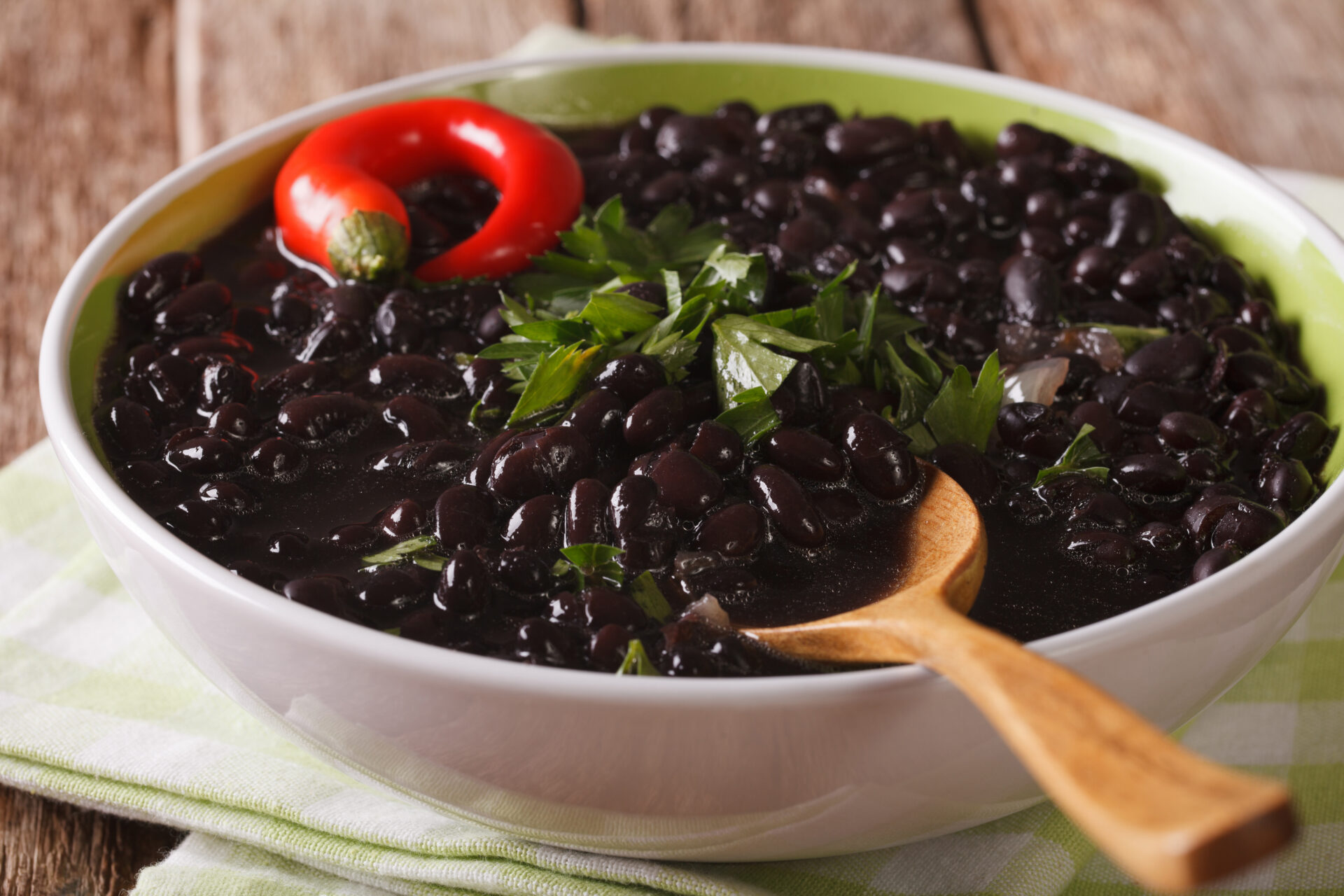 RECETA FRIJOLES NEGROS