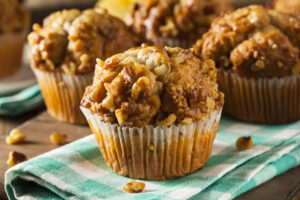 RECETA MUFFINS DE CAMOTE CON NUECES